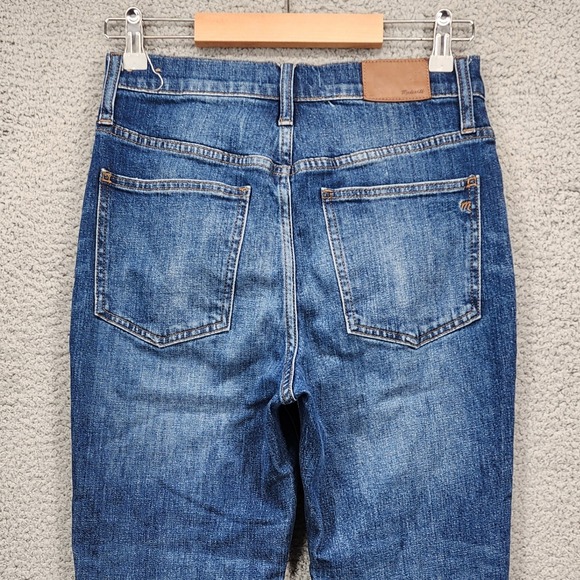 Madewell The Perfect Vintage Crop Jean Distressed Blue Denim Women's Size 27 - Picture 11 of 13